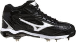 New Mizuno Men's 9 Spike Classic G5 Mid Baseball Cleat Men 6.5 Black/White