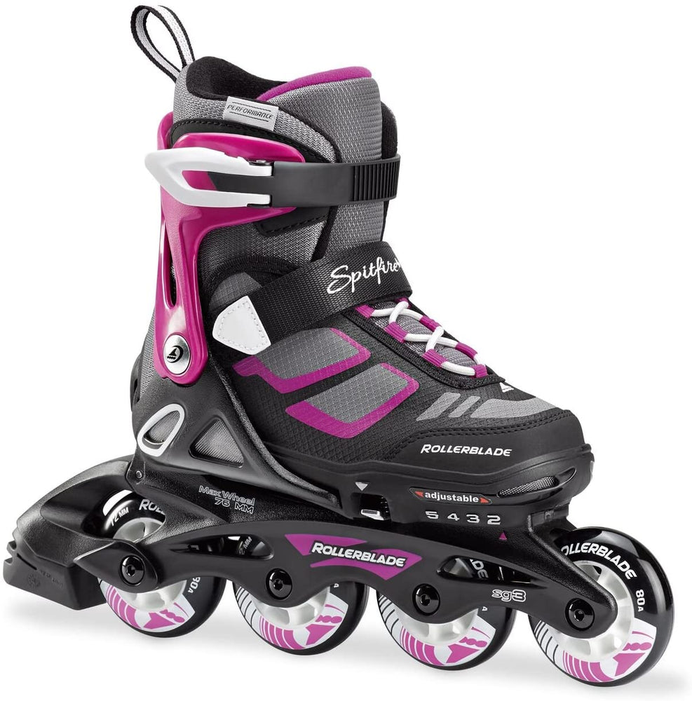 New Other Rollerblade Spitfire XT Girls Adjustable Inline Skate Sz 2-5 Purple