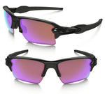 New Oakley Men's Oo9188 Flak 2.0 Rectangular Sunglasses Black with Mirrored Lens