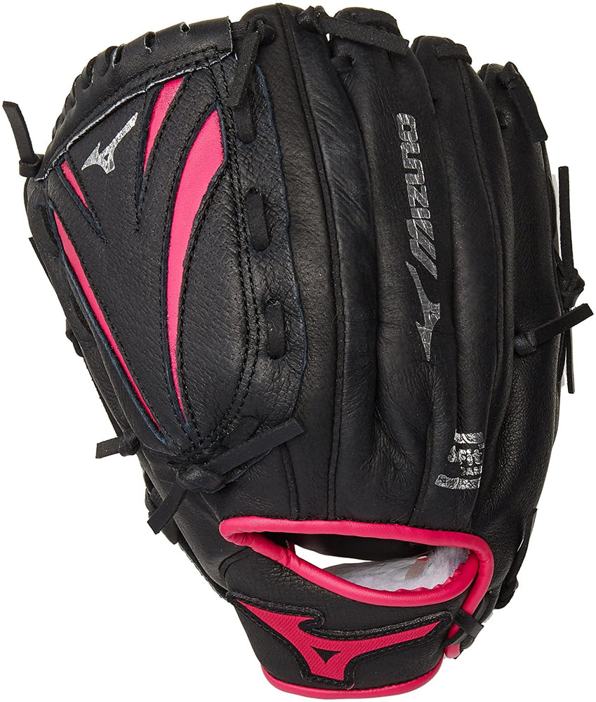 New Mizuno Power Close GPP 1005F1 10" Finch Softball Glove Black/Pink LHT Youth