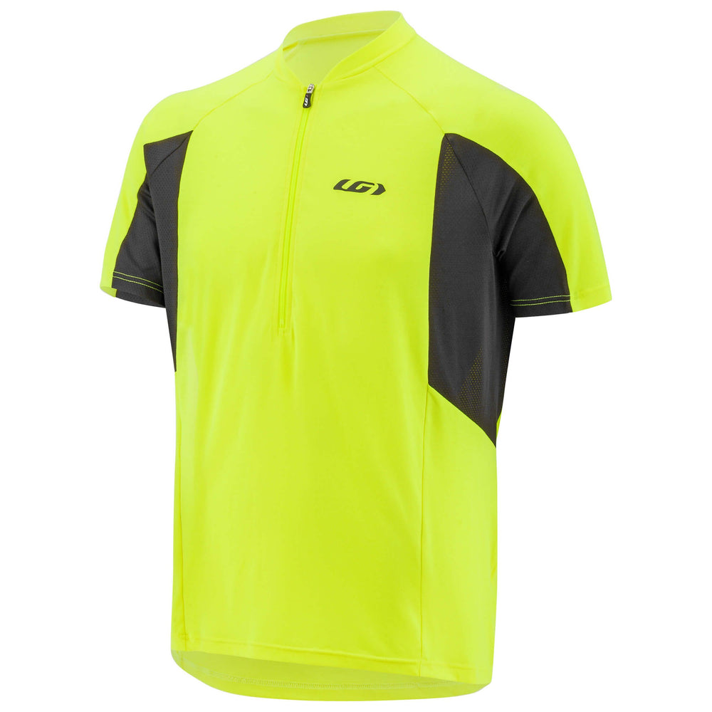 New Louis Garneau Connection Jersey Men's Bright Yellow/Black Pockets in Back XL