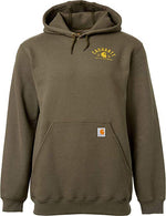 New Other Carhartt Men's Midweight Chest Graphic Hoodie Brown XXL