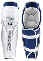 New Bauer Nexus 4000 Shin Guard Junior 10Inch White/Blue
