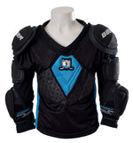 New Bauer Hockey Prodigy Full Top Protection Youth Large Black/Blue