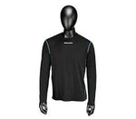 New Bauer Adult NG Core Long Sleeve Crew Shirt Junior Small Black/Royal 1042836