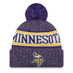 New New Era NFL On Field Sideline Sport Knit Minnesota Vikings Purple/Yellow