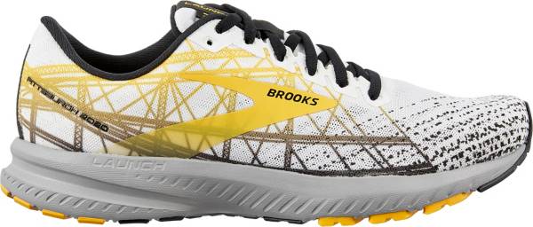 New Brooks Women's Launch 7 Pittsburgh Marathon Running Shoes Size 6.5 White