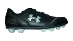 New Under Armour UA Dominate FG Jr Soccer Cleat Youth 5Y Black/Silver Molded