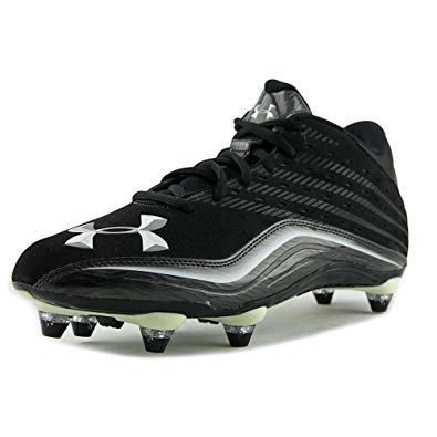 New Under Armour Surge 5/8 MC Football Cleat Mens Size 12 Blk/Wht