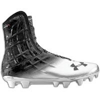 New Under Armour Highlight Molded Football Cleats Men Size 9.5 Black/White