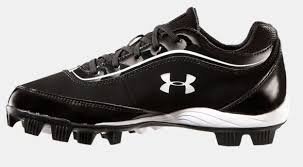 New Under Armour Leadoff IV Low Mens 6.5 Baseball Black/White Molded Cleats