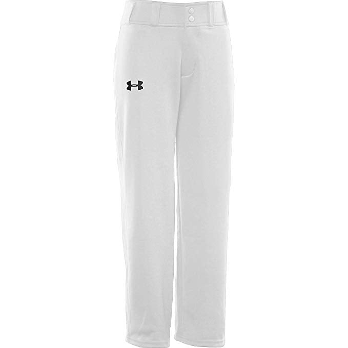 New Under Armour Boy's Clean Up Baseball Pants Youth X-Large White 1236996