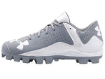 New Under Armour Men's Leadoff Low RM Baseball Cleats Baseball Gray/White Size 9