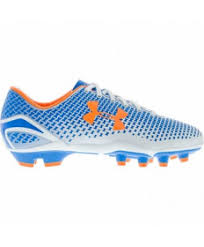 New Under Armour Speed Force FG Women’s Size 6 Soccer Cleats Blue/White/Orange