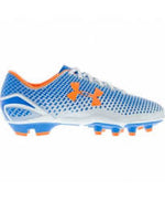 New Under Armour Speed Force FG Women’s Size 6 Soccer Cleats Blue/White/Orange