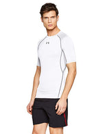 New Under Armour Men's XXL HeatGear White/Gray Short Sleeve Compression Shirt