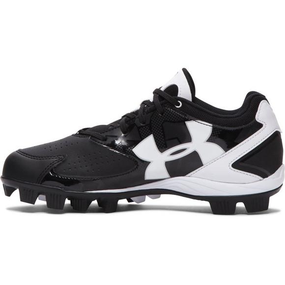 New Under Armour Women's 10 Glyde RM Softball Cleat Black/White