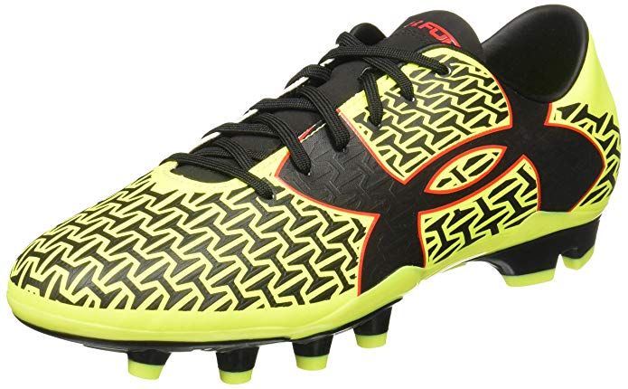 New Under Armour CF Force 2.0 FG Sz Men 11 Yellow/Black Molded Soccer Cleat