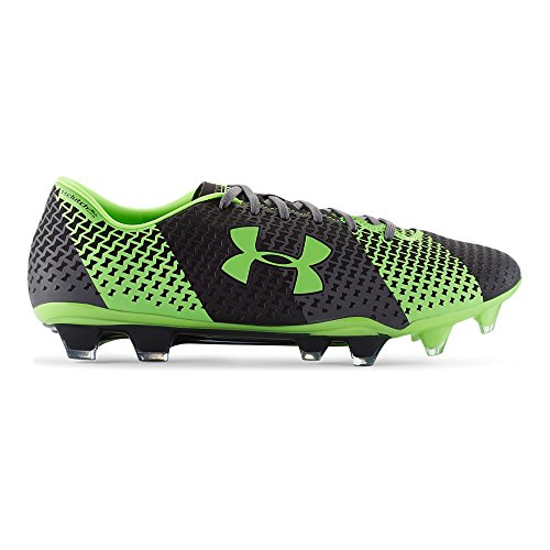 New Under Armour CF Force FG Size Men 12 Black/Green Molded Soccer Cleat