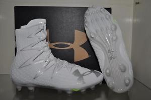 New Under Armour 1269693 Highlight Molded Lacrosse Cleats Men Size 9.5 White