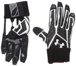 New Under Armour Mensn Combat Football Glove Small/Medium Black/White