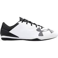 New Under Armour Soccer Spotlight Boot for Indoor Surfaces Men 8.5 White/Black