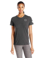 New Under Armour Women's M Gry/Wht Freedom Flag T-Shirt