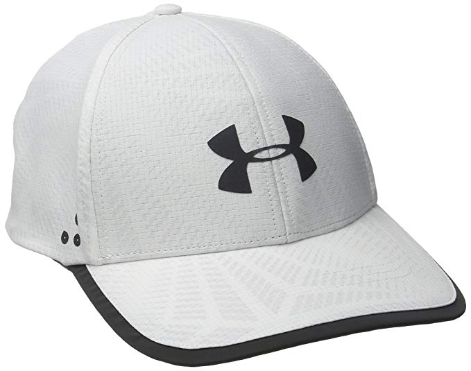 New Under Armour Men's Flash Armour Vent 2.0 Cap White/Gray OSFA