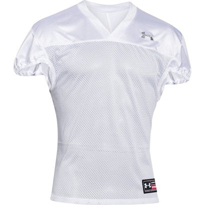 New Under Armour L White Mens Football Practice Jersey