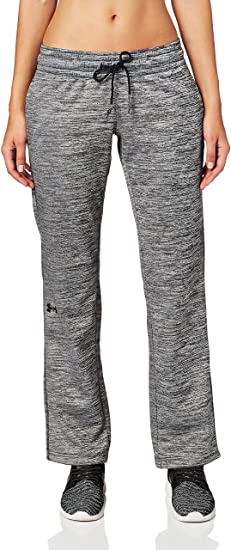 New Under Armour Women's Storm Armour Fleece Twist Lightweight Pants LG Gry/Blk