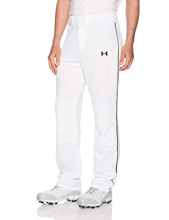 New Under Armour Men's Clean Up Piped Baseball Pants Large White