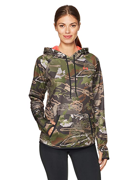 New Other Under Armour Women's Icon Camo Hoodie Large Adjustable 2-piece hood