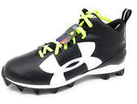 New Under Armour Crusher RM Football Cleat Mens Size 7 Black/White
