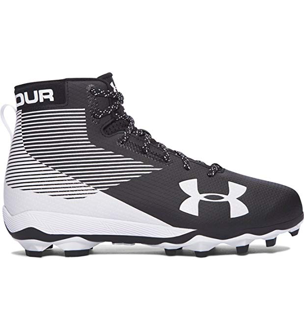 New Under Armour Hammer MC Molded Football Cleats Blk/Wht Men's 12
