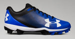 New Under Armour Men's 12 Leadoff Low RM Baseball Molded Cleats Royal/Black