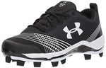 New Under Armour Women's Glyde ST Softball Size 5.5  Black/White Metal Cleats
