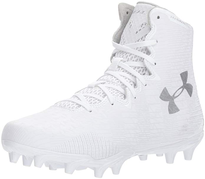 New Under Armour Women's 7.5 Lax Highlight MC Lacrosse Shoe White Molded Cleat