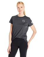 New Under Armour Women's XL Blk Charged Cotton Tri-Blend Freedom Flag T-Shirt