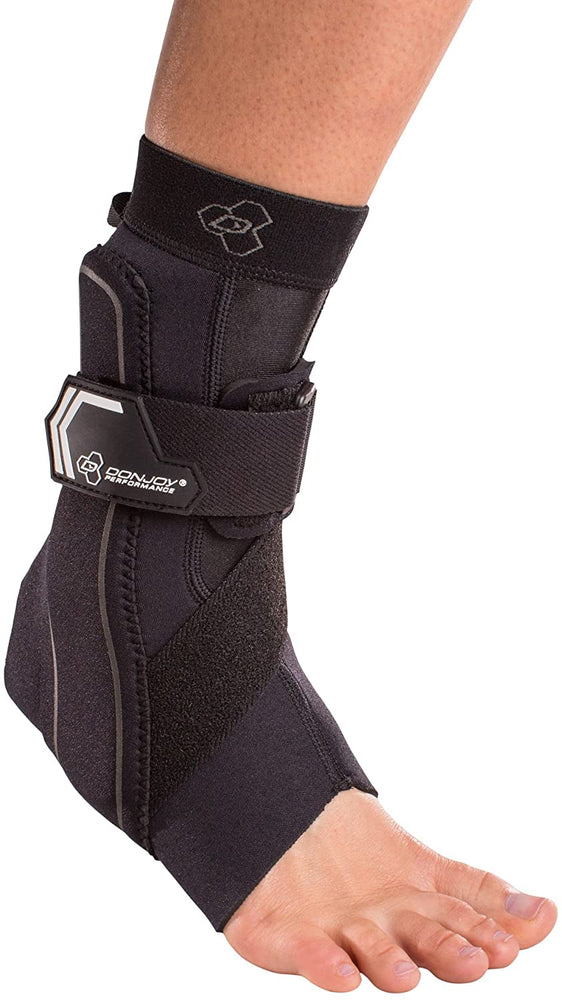 New DonJoy Performance Bionic Ankle Brace 60° Stay w/Stirrup Adult Black Large