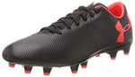 New Under Armour Force 3.0 FG Sz Men 11 Black/Red Molded Soccer Cleat