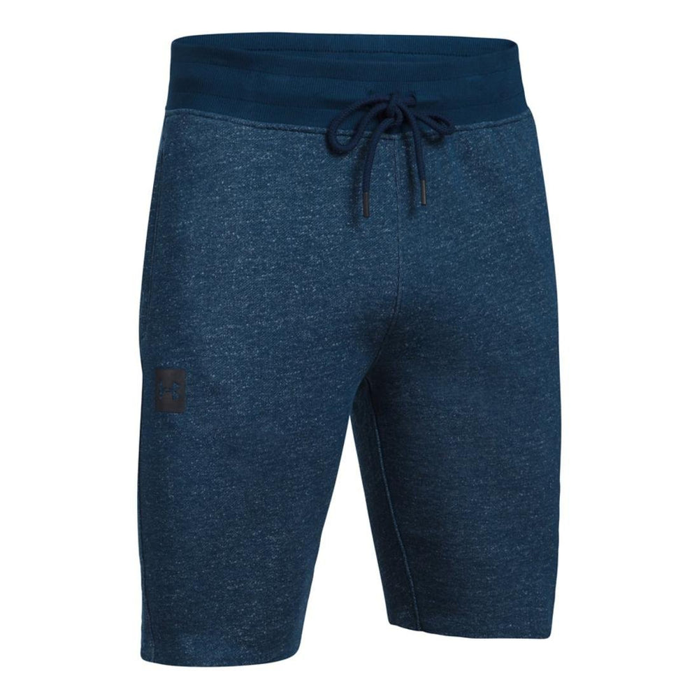 New Under Armour Men's SS Terry Tapered Short Large Navy 1303707