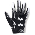 New Under Armour Men F6 Adult Football Gloves Small Black/White
