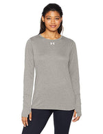 New Under Armour Extra Small Gray Women's Locker Tee Long Sleeve