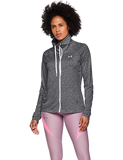 New Other Under Armour Women's Tech Full Zip Twist Medium Black/Gray