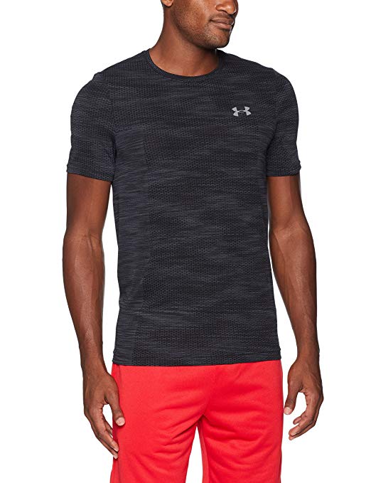 New Under Armour Men's Medium Black Siphon Short Sleeve Camo Novelty