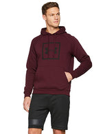 New Under Armour Men's Rival Fleece Logo Hoodie Large Maroon Imported