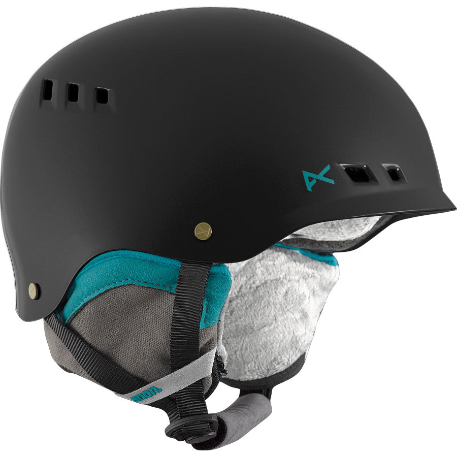 New Anon Wren Womens Ski Helmet Large Black ABS construction Fidlock snap