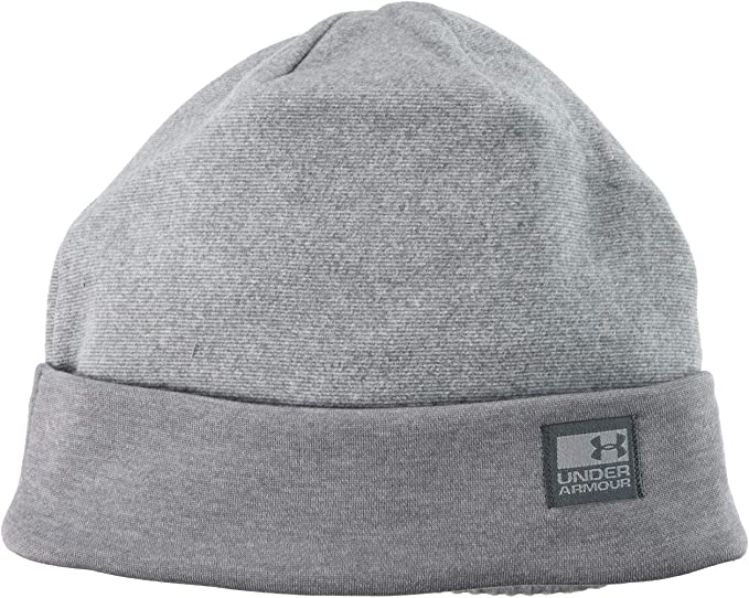 New Under Armour Men's ColdGear Infrared Fleece Beanie Gray