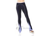 New Mondor Leggings with Stripes Youth Small Black/Blue Figure Skating