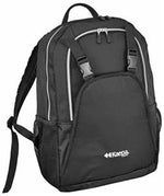 New Kaepa Volleyball Universal Backpack 2190 Black/Silver 18.5" X 13" X 8.5"